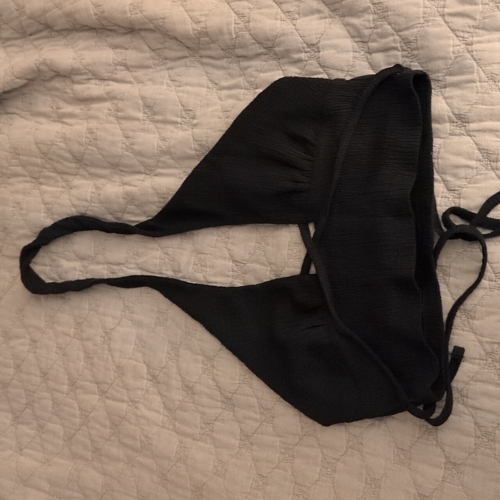 Urban Outfitters Halter Neck Crop Top in Black